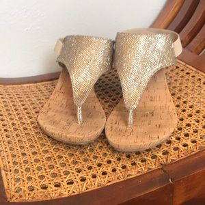 White Mountain Wedge Sandals